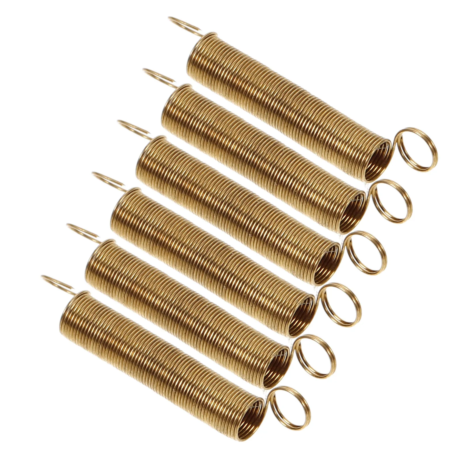 

6pcs Pull Spring Accessories For Mechanism Kit Small Springs With Hooks Alarm Clock Parts Metal Mechanical Extension Springs