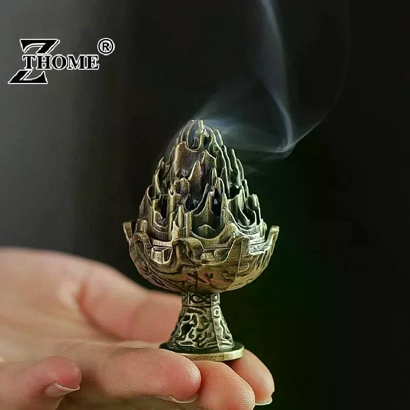 Boshan Incense Burner Tabletop Ornament Home Office Decor Collectible Creative Portable Small Home Burner