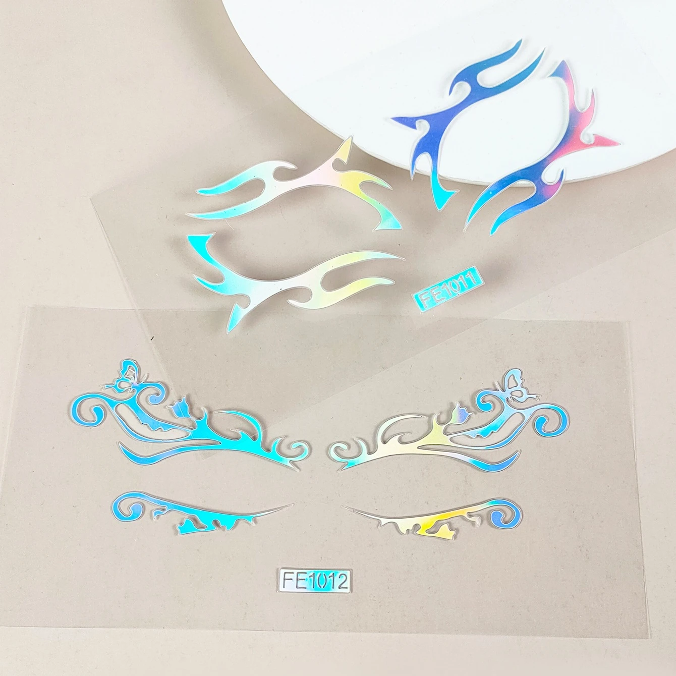 European and American Eye Makeup Eyeliner Stickers, Laser Hollow Template, Makeup Painting Tattoo Stickers