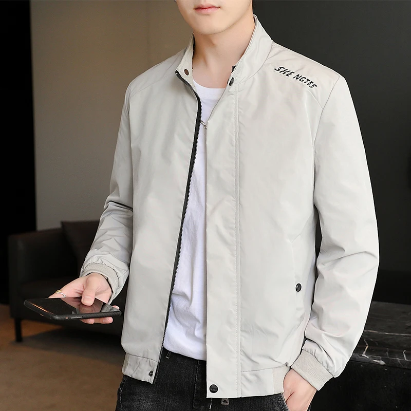 Men's New  Outerwear Spring and Fall 2022 Fashion Outerwear Men's Soft Windproof Cargo Jacket Jacket Business Casual Jacket Top