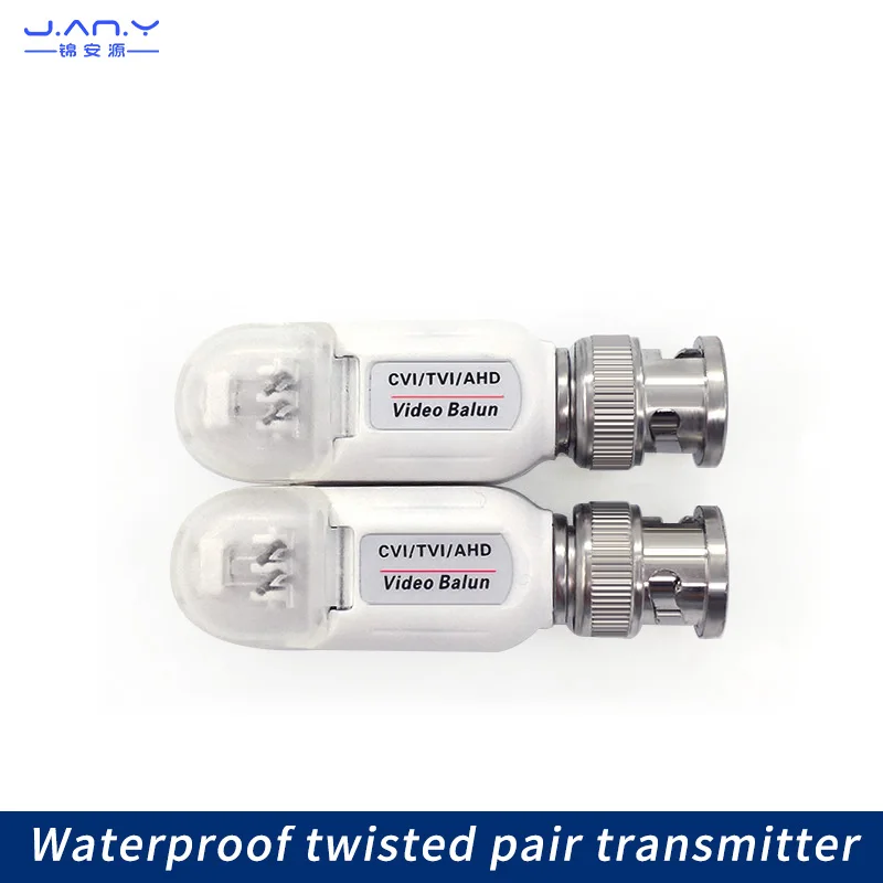 Coaxial HD waterproof twisted pair transmitter ahd CVI TVI passive video transceiver wire free BNC head