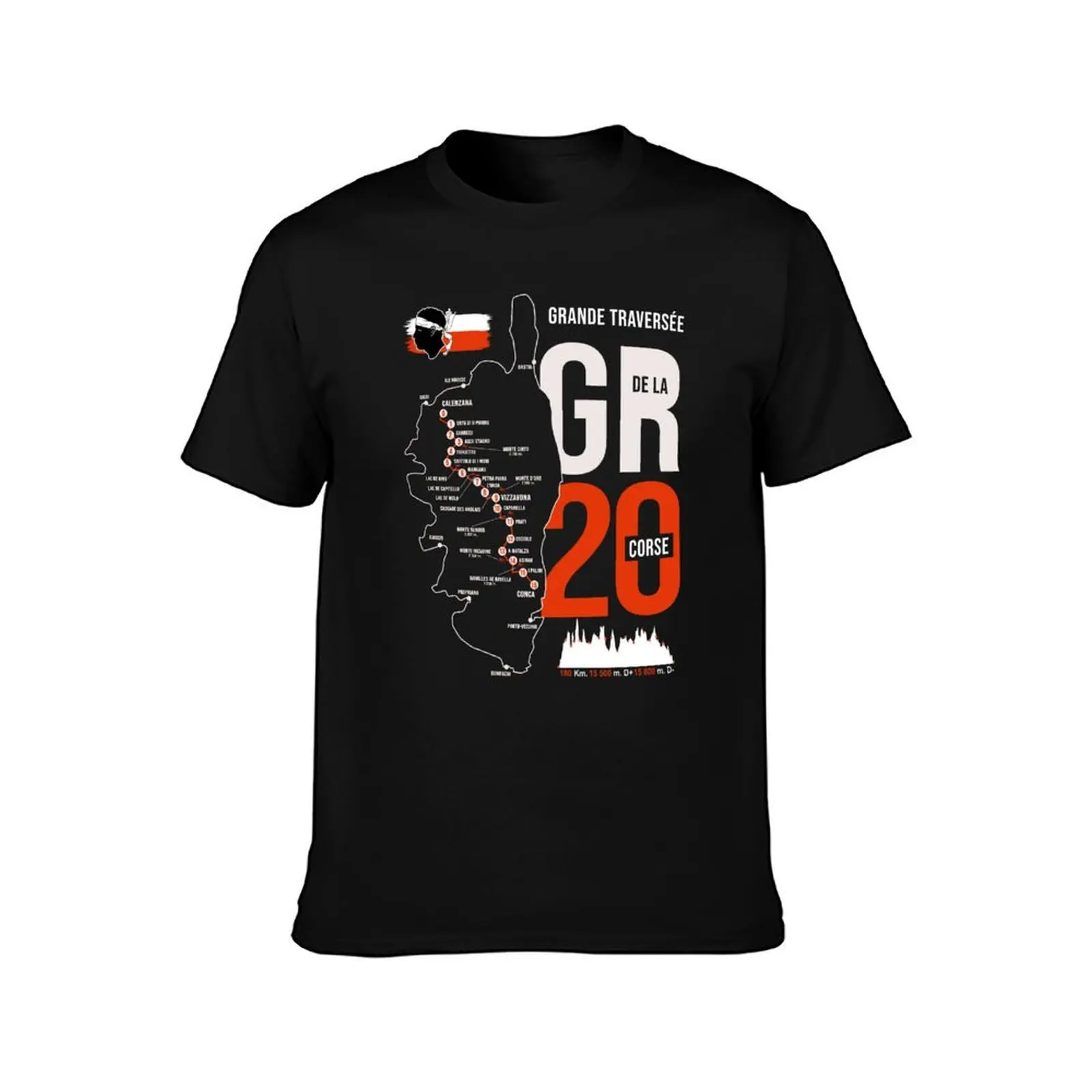 2025 نموذج جديد GR20 GR 20 المشي لمسافات طويلة gr 20 كورسيكا تي شيرت أزياء مضحكة شخصيات كرتونية ملابس الهبي تصميم جمركي ملابس خاصة #2