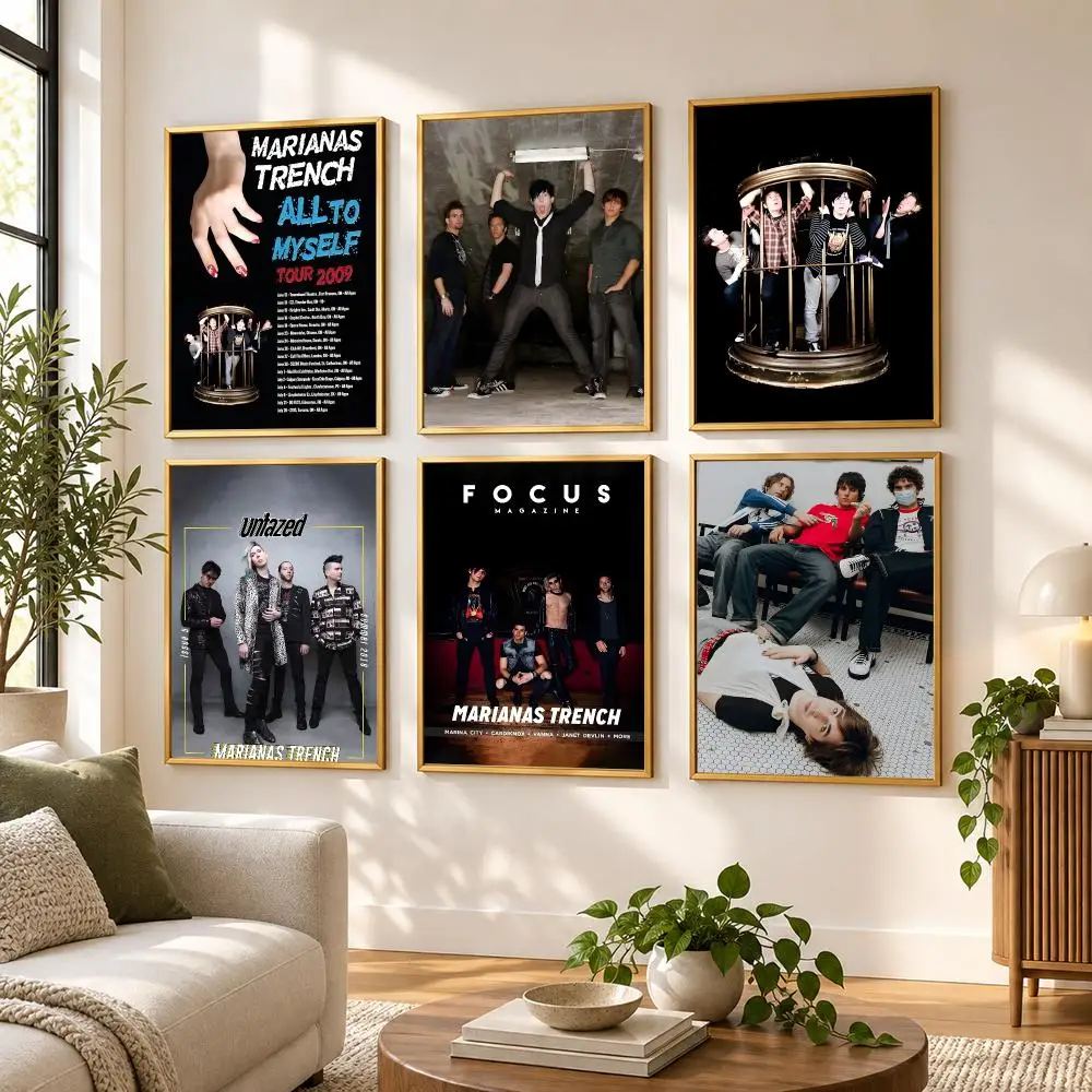 Marianas Trench The Band poster Poster HD art sticky wall waterproof home living room bedroom bar aesthetic decoration