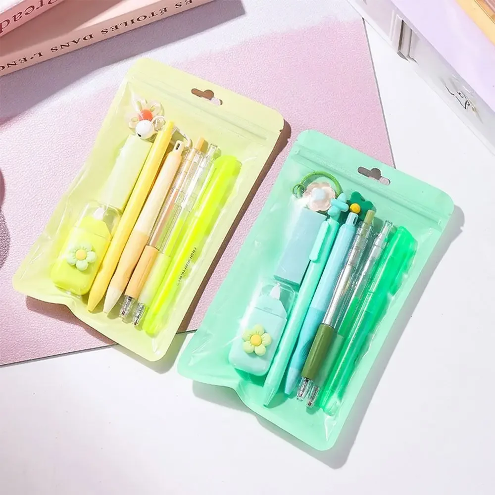 Durevole set di cancelleria 8 in 1 Macaron Color Gel Pen Evidenziatore Regalo per studenti