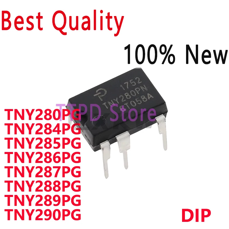 5/PCS New Original TNY280PG TNY284PG TNY285PG TNY286PG TNY287PG TNY288PG TNY289PG TNY290PG DIP Power Management Chip In Stock