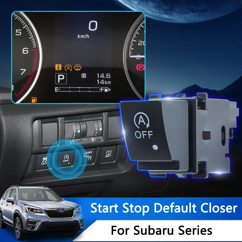 

Car Start Stop Default Close Button Canceller ABS Protect Engine Reduce Internal Friction For Subaru Forester XV Outback Legacy