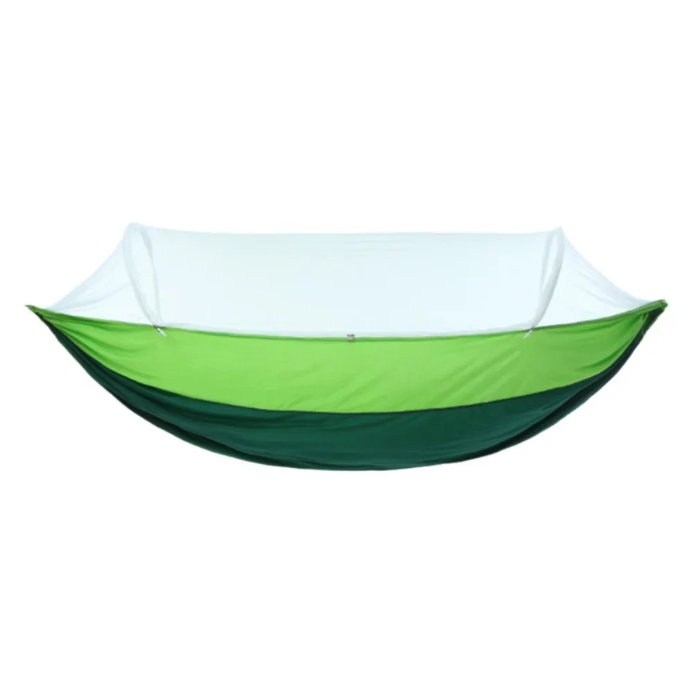 クリエイティブな防蚊蚊帳ハンモック超軽量転倒防止キャンプハンモックナイロン通気性アウトドアハンモックハイキング