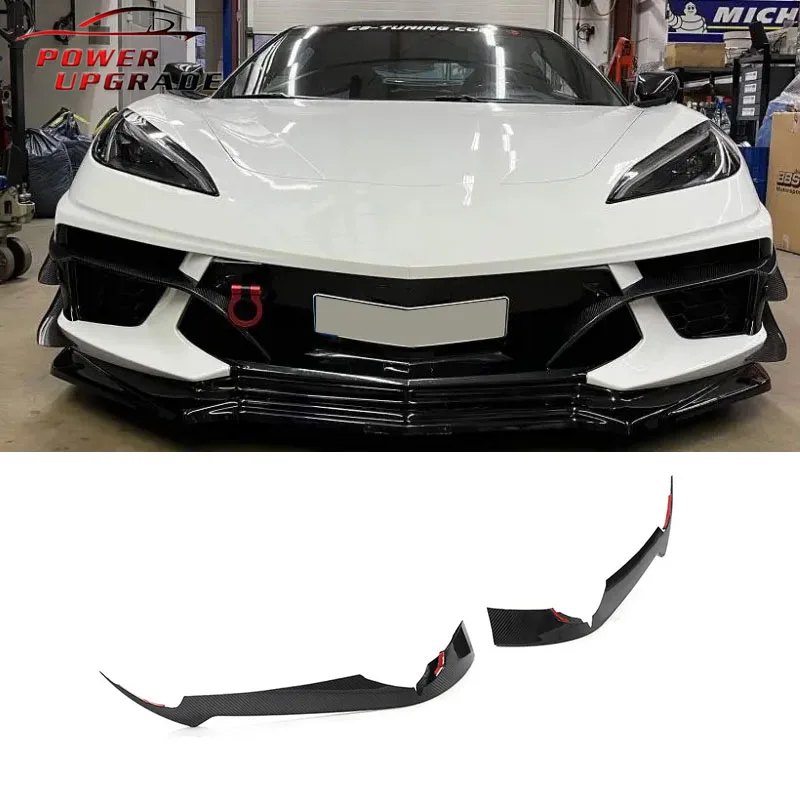 

Carbon Fiber C8 Front Intake Vents Front canards for Chevrolet Corvette C8 2-Door Coupe 2020-2021