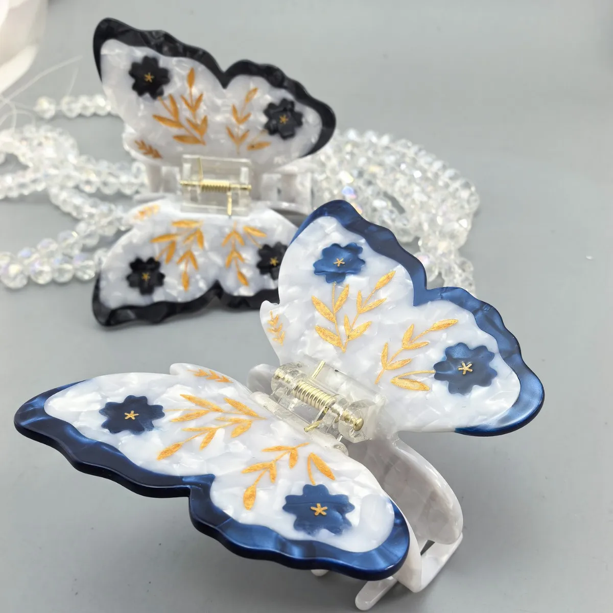 

2025 Beautiful Lady Series Hair Claw Butterfly Elegant Exquisite Acetate Hair Claw Clips Hair Accessories for Women Girls