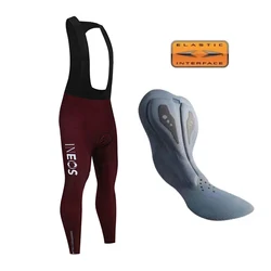 Italy Cycling Bib Pants Winter Thermal Fleece Cycling Bibs Tights Padded Pro Hot Warm Men's Cycling Bib Long Trousers 2025 Ineos
