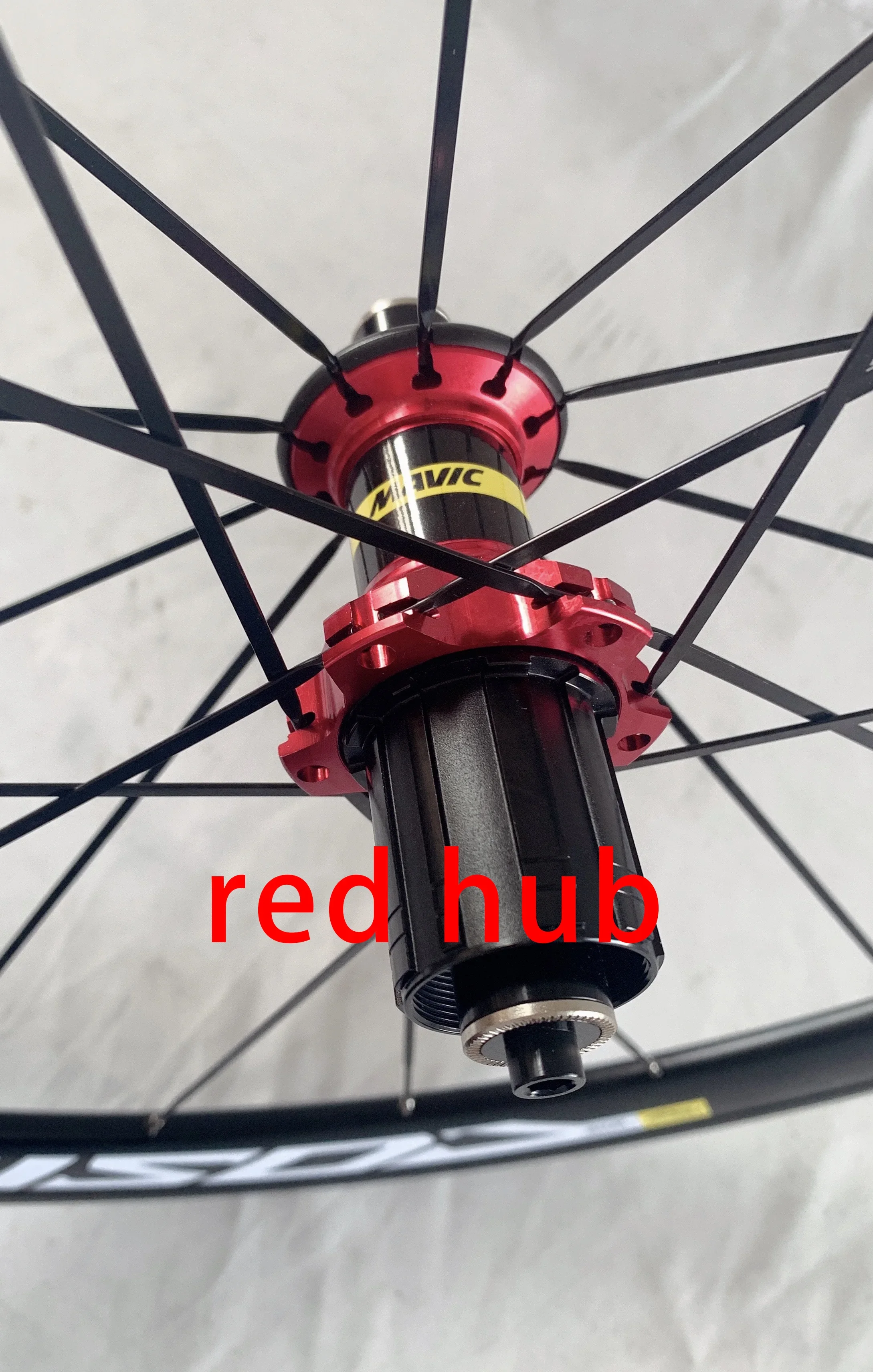 700C Cosmic Elite Rennrad-Laufradsatz, Scheibenbremse, 40/50mm, Kompatibel mit Shimano Sram, Rote Nabe – Detail 10