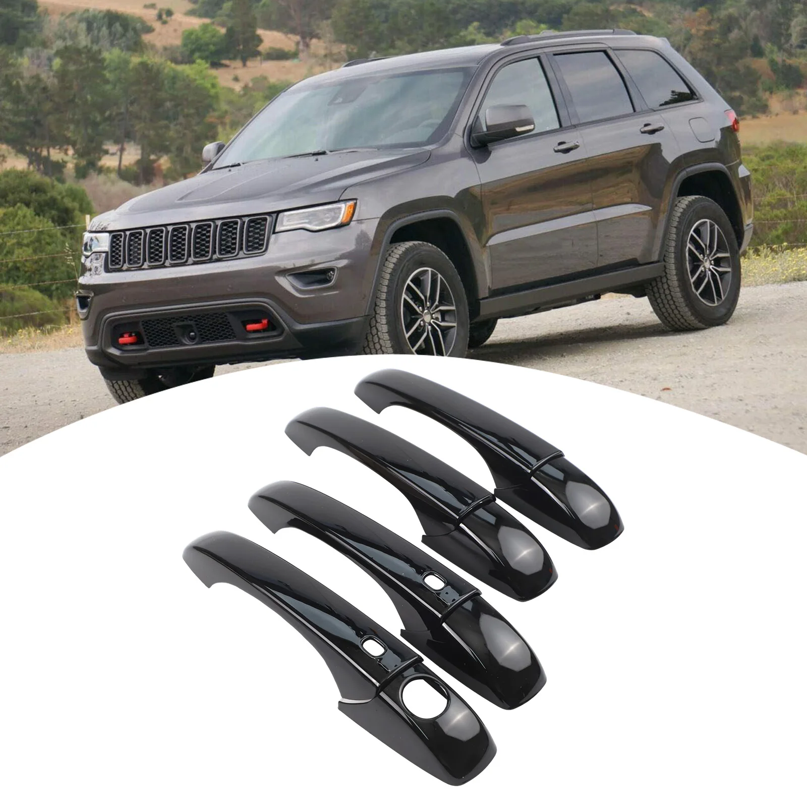 

Easy Fit Bright Black Door Handle Gloves for Chrysler For 300 For For 300c and For 200 Models No Tools Required