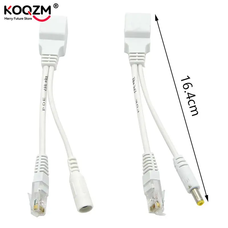1set POE Cable Passive Power Over Ethernet Adapter Cable POE Splitter RJ45 Injector Power Supply Module 12V For IP Camea