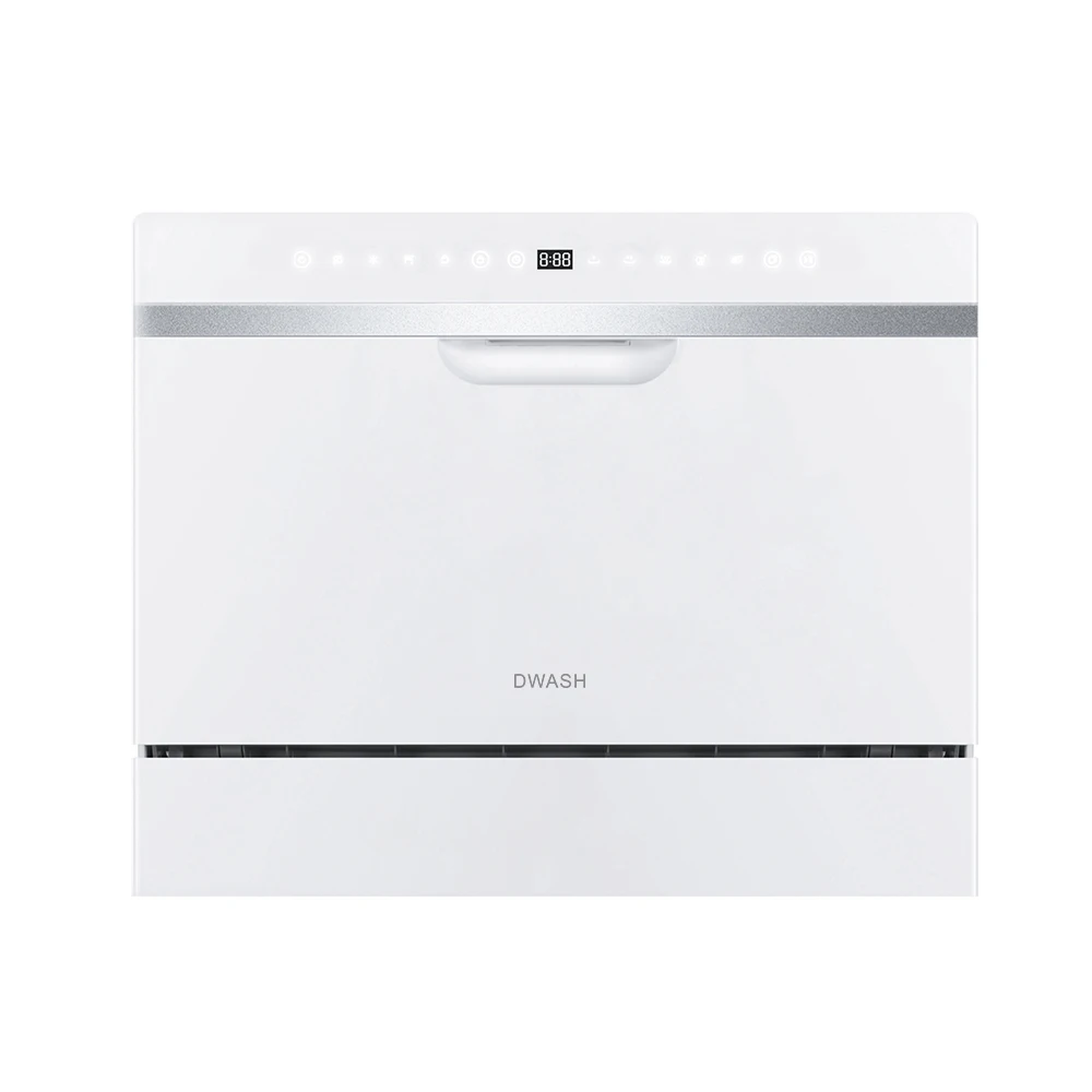 Space Saving Dish Washer Machine  Built-in Dishwasher 6 Sets Capacity for RV Hotel Household Kitchen Use