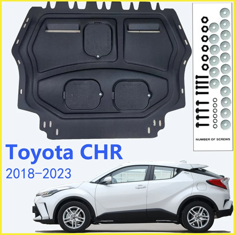 Pelindung lumpur untuk Toyota CHR 2018-2023, pelat pelindung mesin, perisai percikan, pelindung lumpur, pelindung lumpur