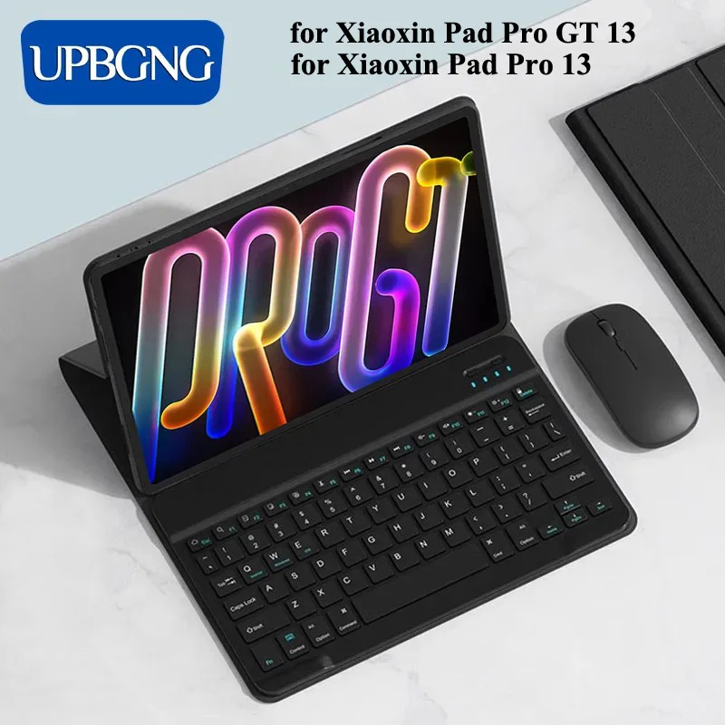 With Keyboard Case for Lenovo Xiaoxin Pad Pro 13 GT 13 Wireless Tablets Keyboard Cover for Idea Tab Pro Gen 2 13 Accessories