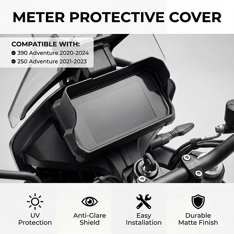 

For 390 Adventure 2020-2024 2023 250 Adventure 2021-2023 Anti-Glare Screen Cover Guard Motorcycled Visor Sun Shade Protector