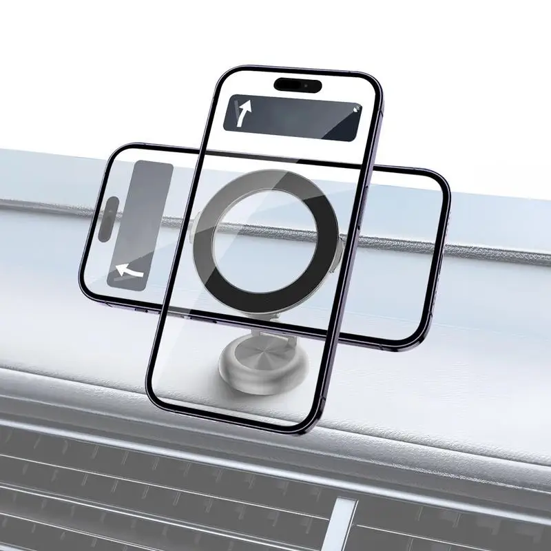 

360 Degree Rotatable Magnetic Car Phone Holder Magnet Smartphone Foldable Phone Bracket In Car For All Smartphone