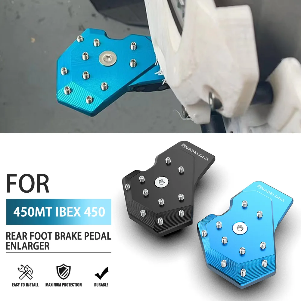 

Rear Foot Brake Pedal Enlarger FOR CFMOTO 450Ibex 450MT Ibex 450 MT 450 2024 2025 2026 Motorcycle CNC Rear Brake Pedal Extension