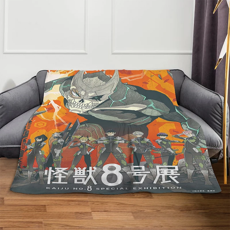 Decorative Sofa Blanket A-Kaiju No 8s Microfiber Bedding Warm Winter Blankets Fluffy Soft Blankets Knee Fleece Camping Blanket