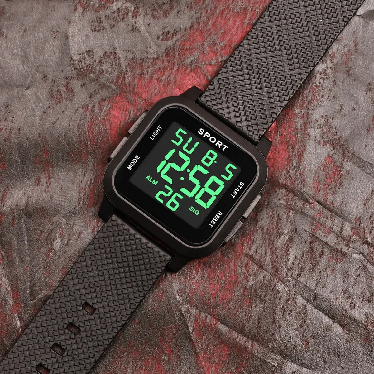 Jam Tangan Olahraga Anak Luar Ruangan Jam Alarm Multifungsi Jam Tangan Digital Anak Laki-laki Jam Tangan Elektronik Militer Bercahaya Tahan Air