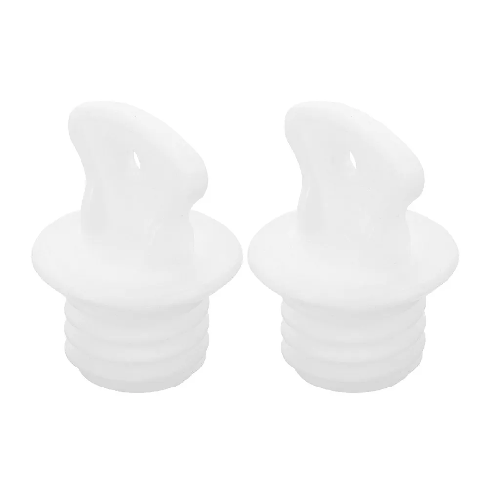 2Pcs Hot Water Bag Stopper Anti-Aging Rubber Plug with Thread Pattern Excellent Seal for Hot Water Bottle Heat Retention