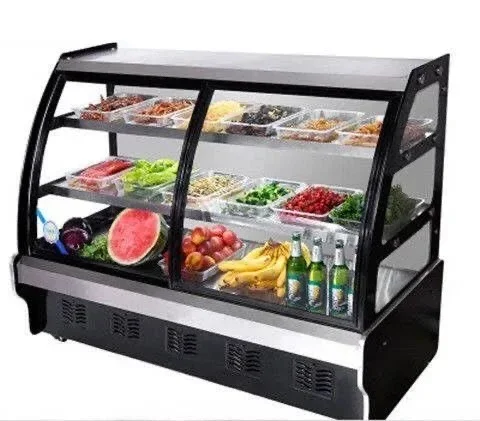 Cold dish display cabinet, refrigerated and fresh-keeping cabinet, commercial ordering cabinet, barbecue and cooked food