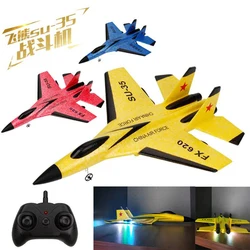 FX-620 SU-35 RC Remote Control Airplane 2.4G Remote Control Fighter Hobby Plane Glider Airplane EPP Foam Toys RC Plane Kids Gift