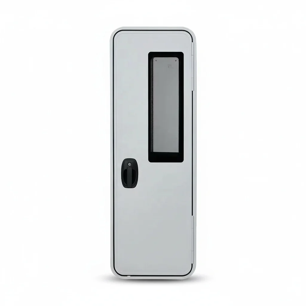 

RV Entry Door, 603x1813mm Aluminum Alloy Frame, Caravan Screen Door, Two-Point Lock, fit for Yutong ZK6551 Motorhome Access Door