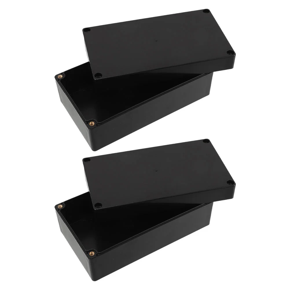 

2 Pcs Waterproof Box Outdoor Electrical Enclosure Project Plastic Boxes Terminals