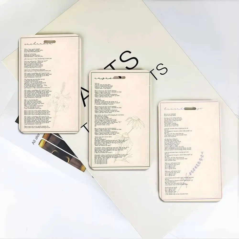 Singer Taylors-Swifts Music Album Lyrics ID Card Holder Neck Strap Pendant Door Badge Holder Lanyards Keychain Work Credential - view 2