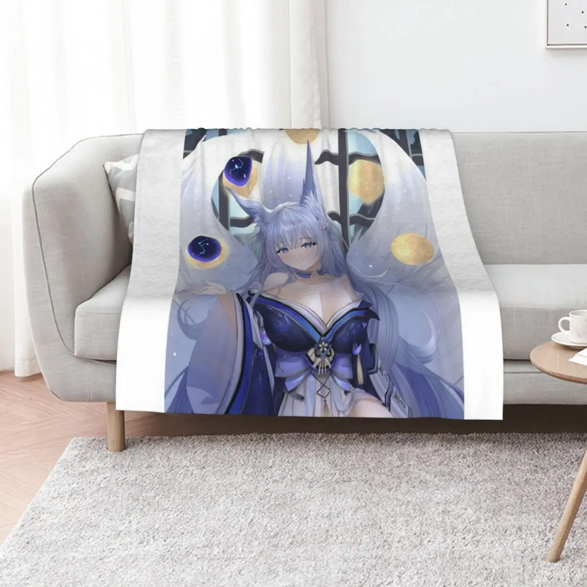 

Shinano Azur Lane Throw Blanket Soft Beds Summer Personalized Gift Stuffeds Blankets