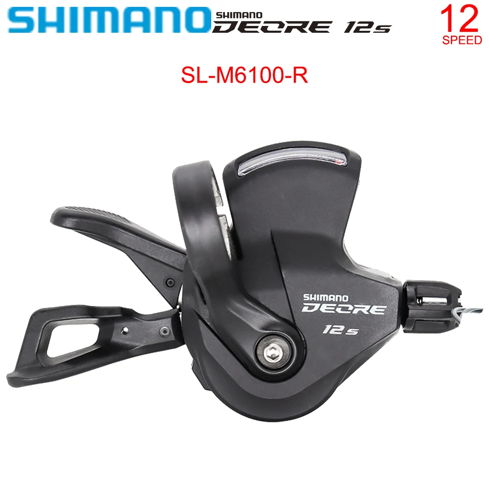 SHIMANO 1X12 Speed Derailleurs Shifter Lever SL-M6100-R 12s 12v RAPIDFIRE PLUS Shifting Lever Clamp Band for MTB Bike Original