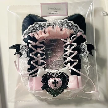 Fotokartenhalter, schwarzer Toploader, rosa Band, Ballett-Top-Loader, Kpop, 7,6 cm, Poca-Ärmel, horizontale Dekoration, verschönert