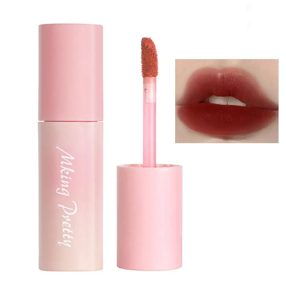 Pintalabios de alto brillo, lápiz labial rojo Sexy, tinte de belleza, maquillaje de mujer, cosmético, A3I4, 6 colores