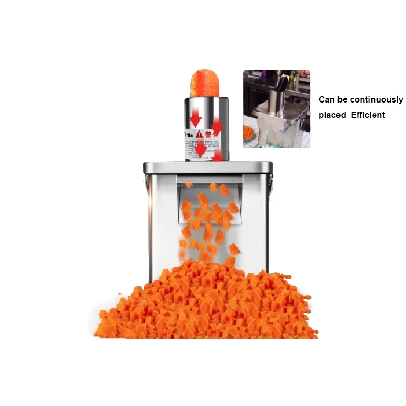 

Commercial Vegetable Dicing Machine Stainless Steel Food Dicing Machine Electric Granular Vegetable Cutter Diced Radish Potato