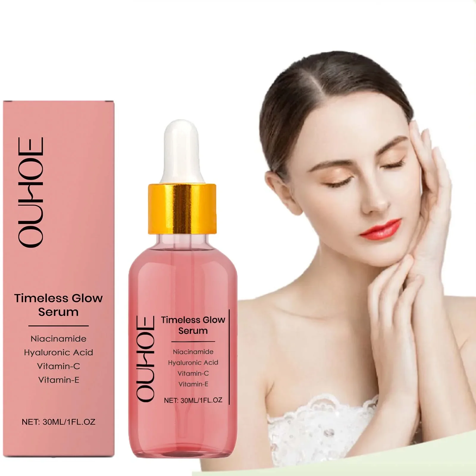 

Hyaluronic Acid Firming Serum Moisturizing Fade Fine Lines Wrinkle Smoothing Even Skin Tone Brightening Facial Care Essence