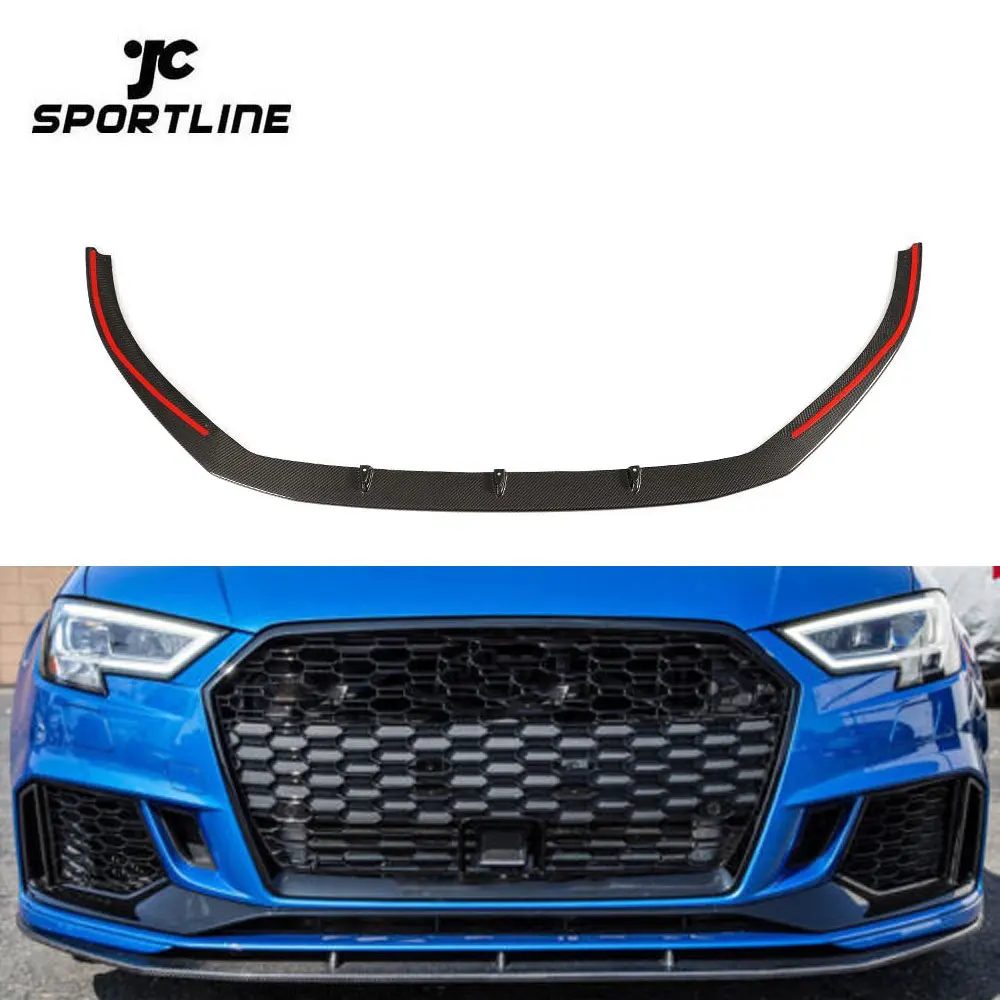 

Carbon Fiber RS3 Front Bumper Lip for Audi RS3 8V Sedan 2017 2018 2019