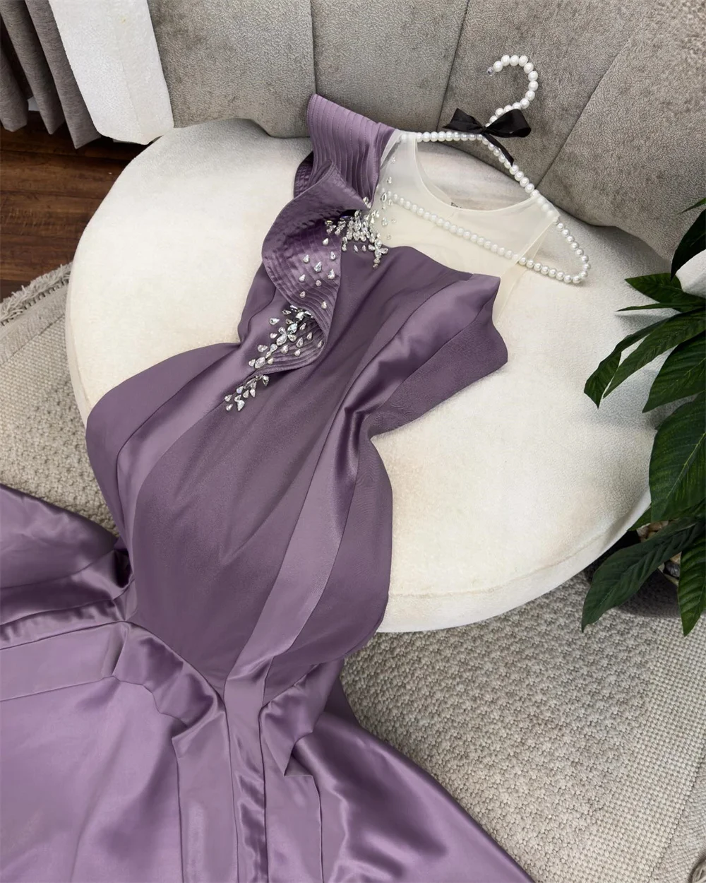 Customized Saudi Arabia Formal Gown Dearin Strapless Mermaid Floor Length Skirts Ribbon Bespoke Occasion Dresses Evening Prom Dr image 2