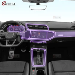 For Audi Q3 Sportback 2020-2023 Car interior Center console Gearbox transparent TPU Paint protective film Anti scratch sticker