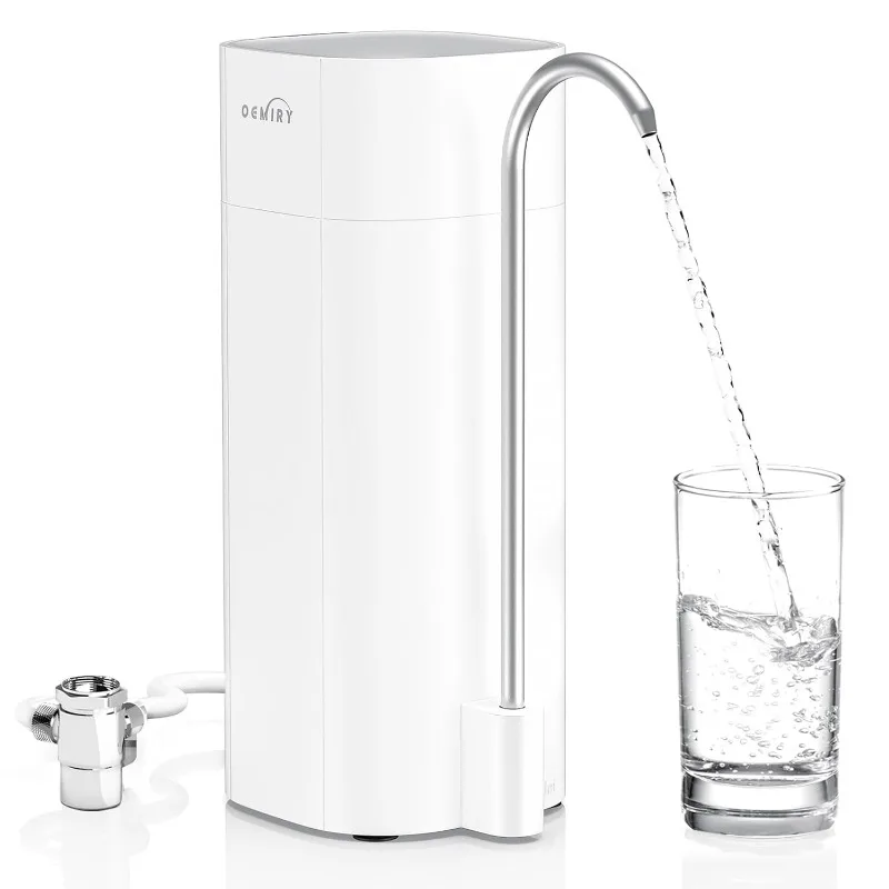 OEMIRY Countertop Water Filtration System, NSF/ANSI 42&372 Certified, 8000 Gallons Alkaline Water Filter, Reduces 99.99% Lead