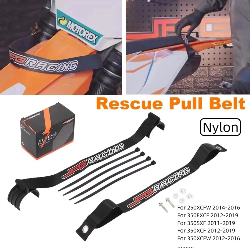 Racing Front Rear Rescue Strap Pull Sling Belt Leashes JFG For KTM 250 350 400 450 500 XCF XCW XCFW SXF EXCF EXC SMR Motorcycle
