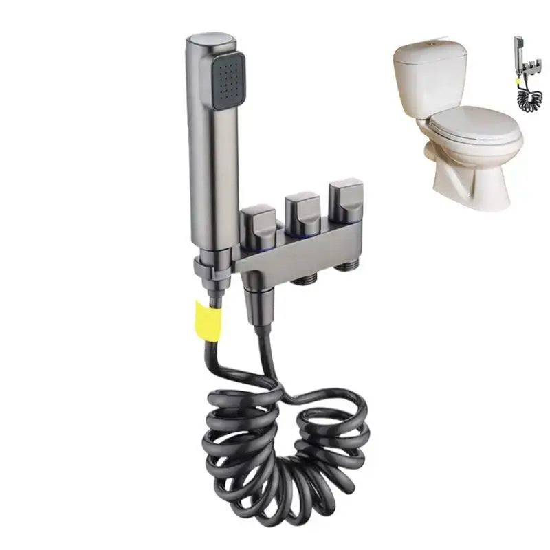 A84E-Bidet Sprayer For Toilet Bidet Sprays Hoses Kit Multifunctional Easy To Install Adjustable Water