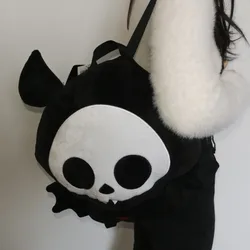 Cartoon Cute Skeleton Bat Backpack Skelanimals Marcys Shoulder Bag Plush Bag Cotton Soft Women Bag Kawaii Girl Kids Gifts New