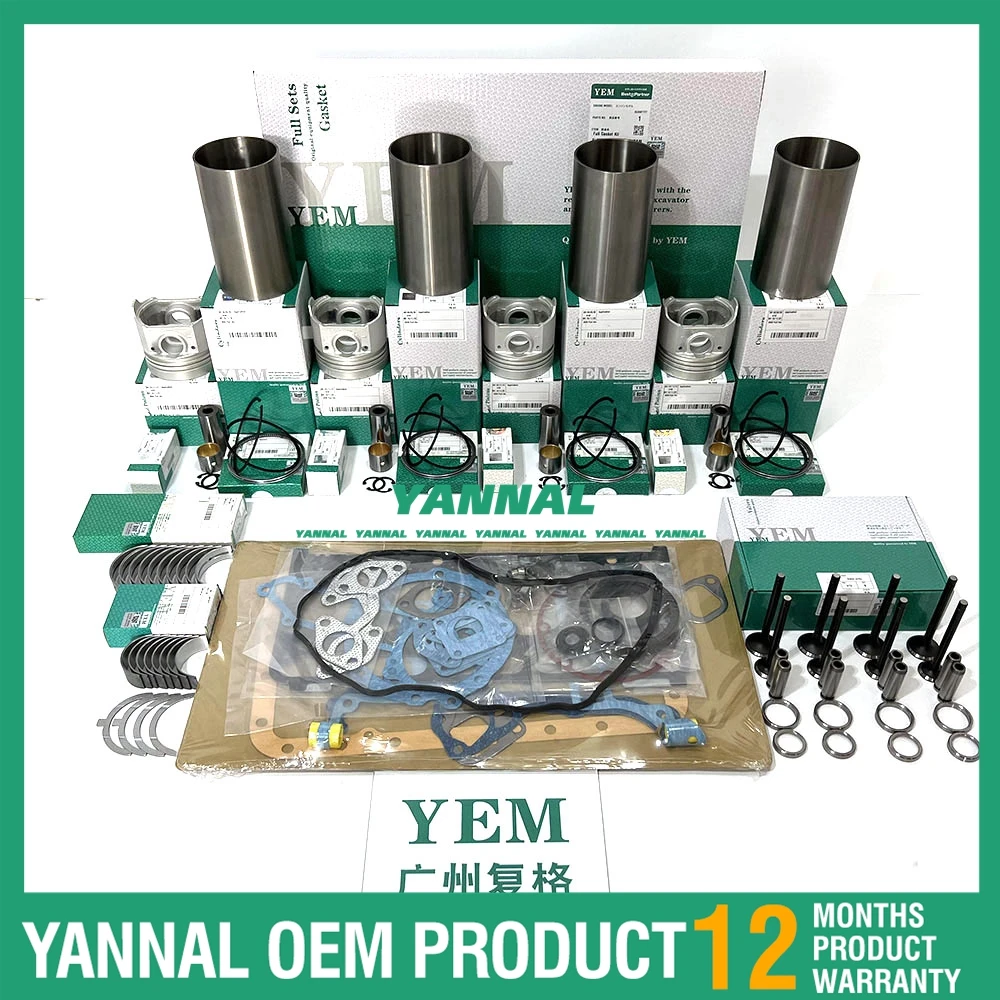 

Overhaul Rebuild Kit for Komatsu 4D84-2A 4D84-2B 4D84-2GA Engine PC40-7 PC45-1