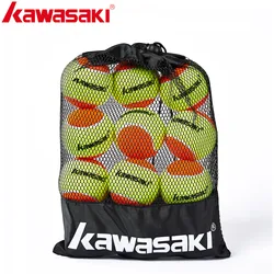 Kawasaki-pelotas de tenis de entrenamiento, 12 unidades/lote, Accesorios de Tenis, pelota de paleta de alta elasticidad y resistencia al impacto