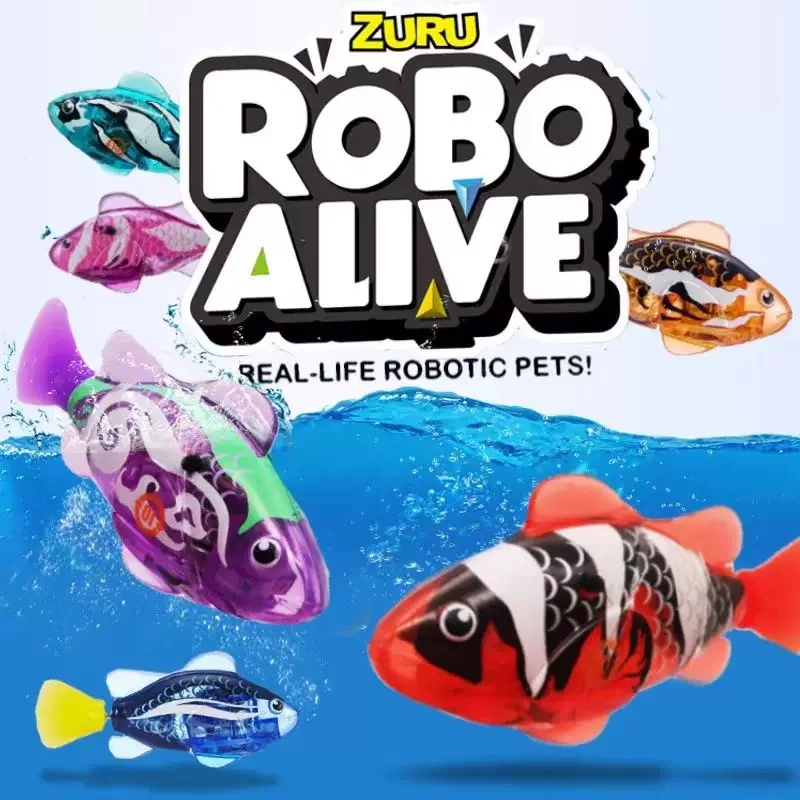 Zuru Robo Alive Real Life Robotic Fish Water Shark Colorful Realistic Swimming Model Cute Collection Children Gifts Trendy Toy - view 5
