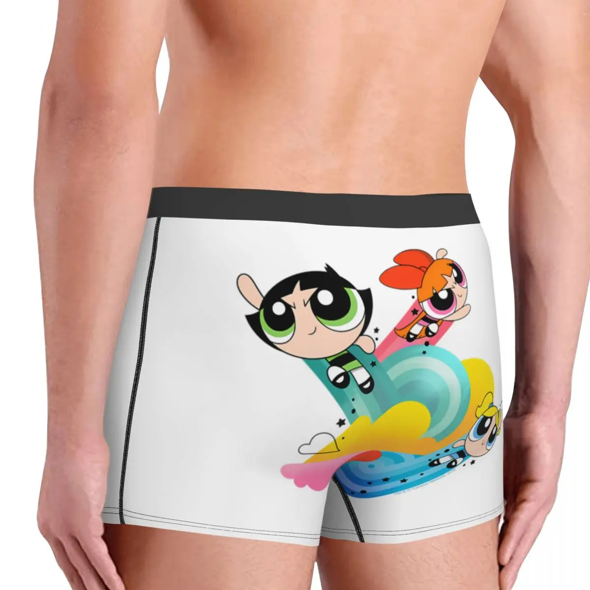 مخصص الكرتون الرسوم المتحركة Powerpuff ملابس داخليّة حريمي الرجال ملخصات الملاكم تنفس