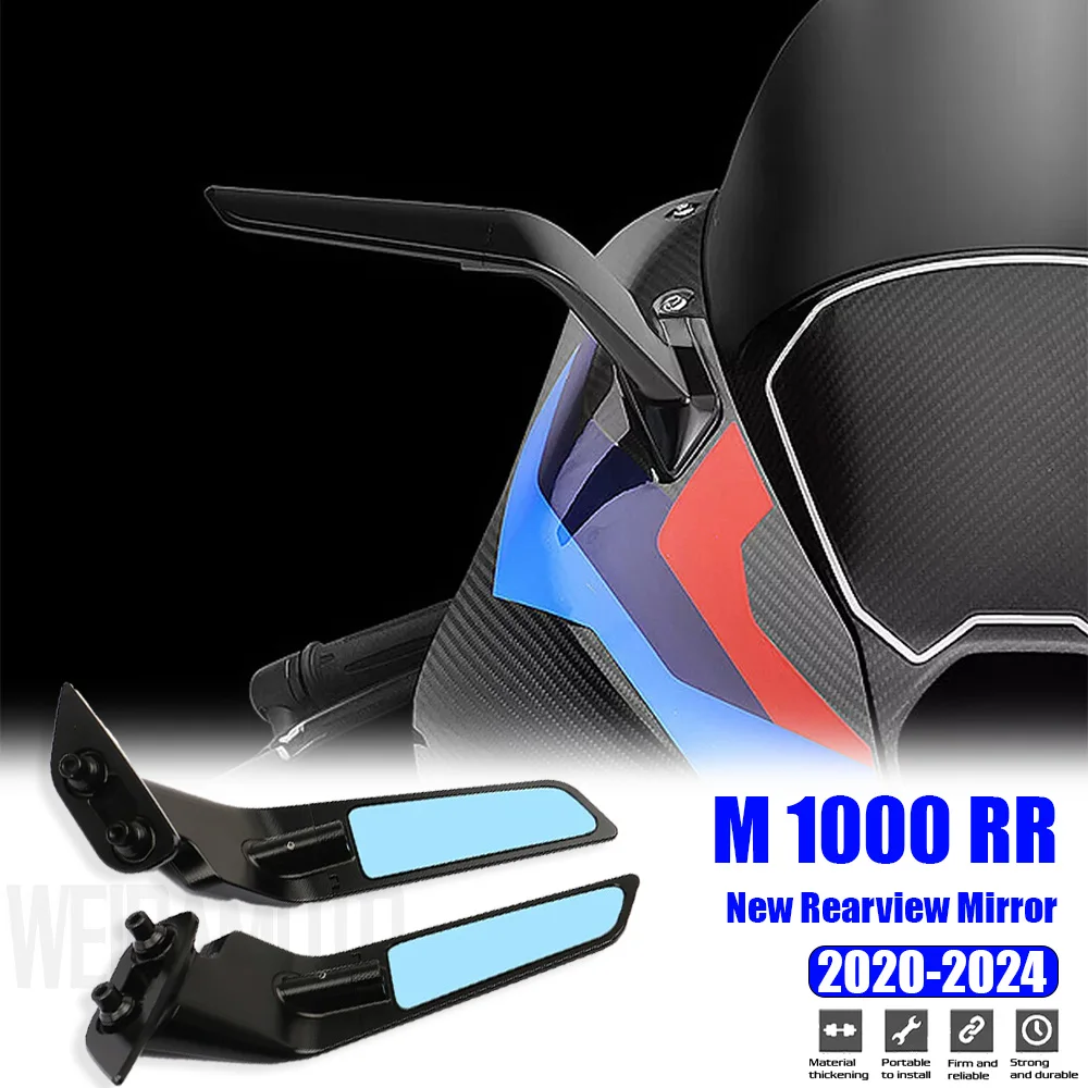 

New Motorcycle Accessories Stealth Mirror Sports Winglets Kit Adjustable Mirrors For BMW M1000RR M 1000 RR M1000 RR 2020-2026