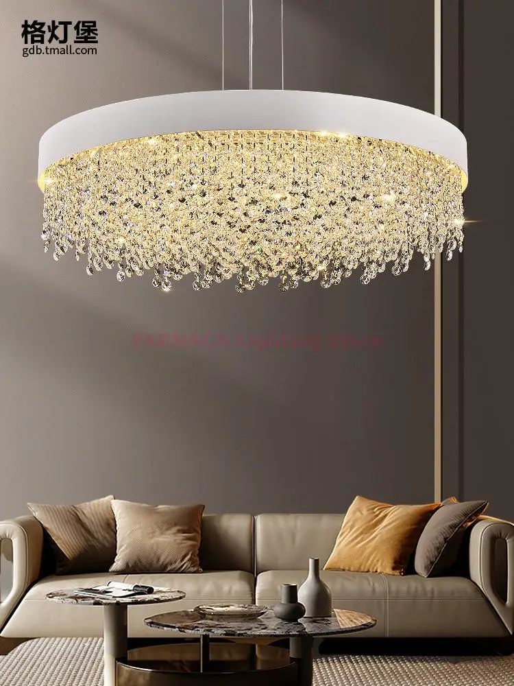 

Living room pendant light luxury crystal light dining room light modern simple creative personality master bedroom lighting